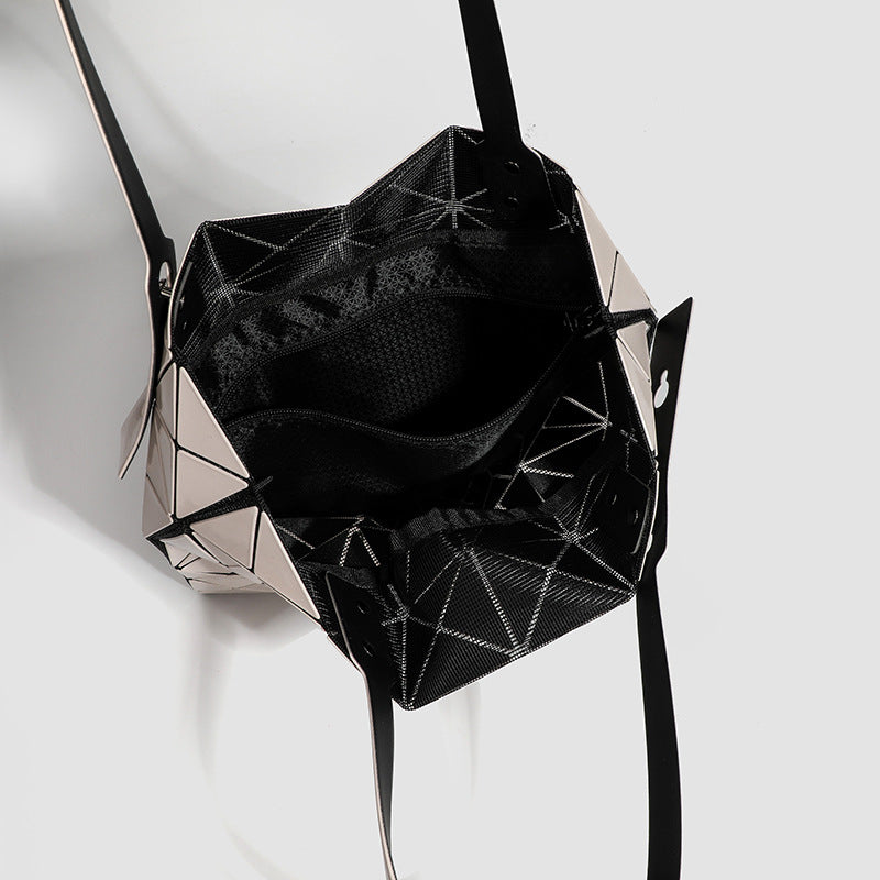 Six Grid Color Fashion Geometric Diamond Shoulder Bags