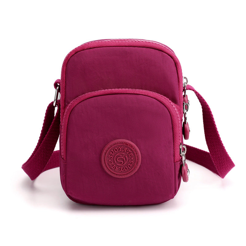 Women's Nylon Oxford Cloth Mini Fashion Vertical Shoulder Bags