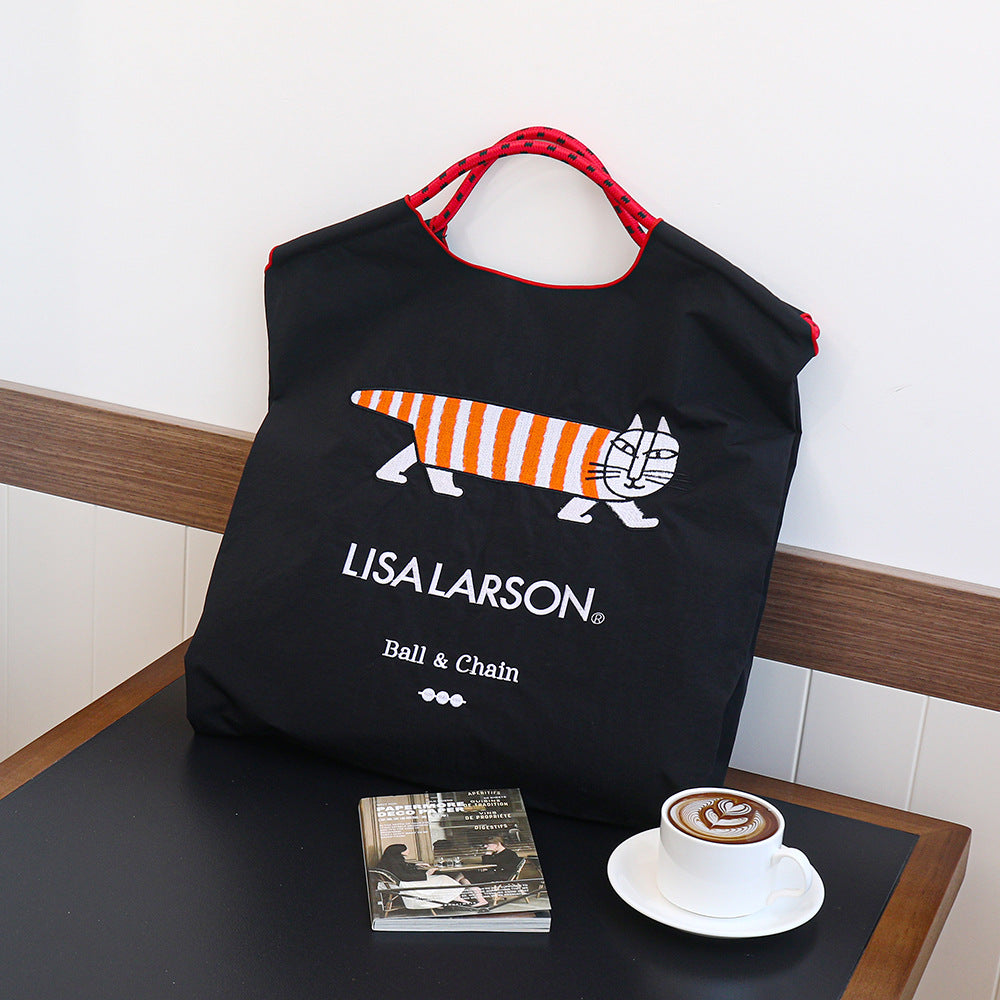 Embroidery Environmentally Friendly Nylon One Shopping Bags