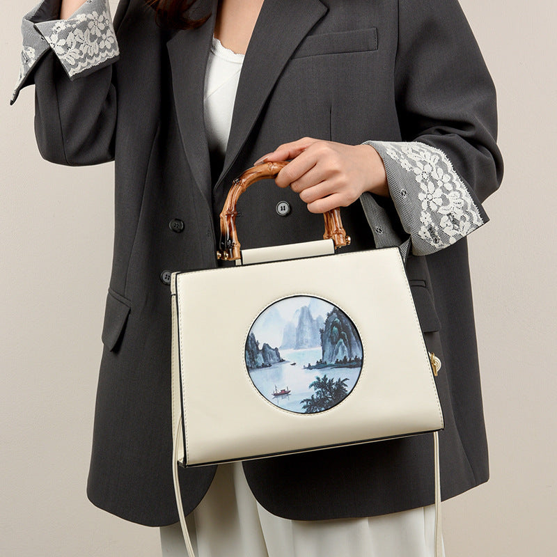 Women's Chinese Style One Spring Versatile Large Crossbody Bags