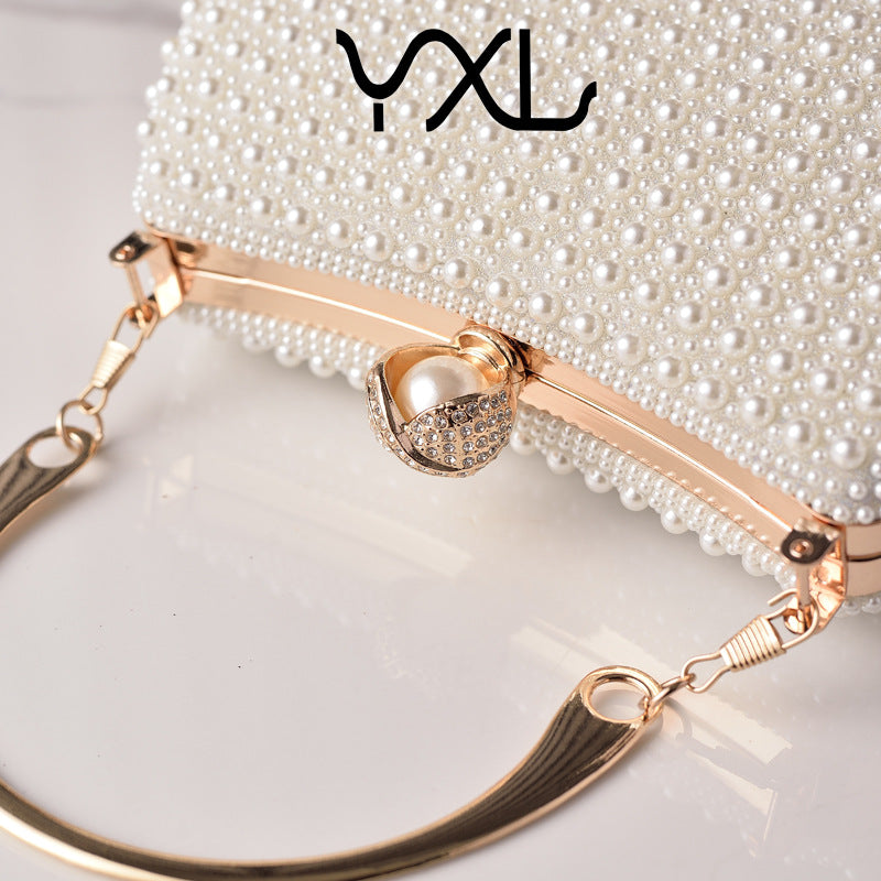 Elegant Pearl Dinner Cheongsam Dress Garment Evening Bags