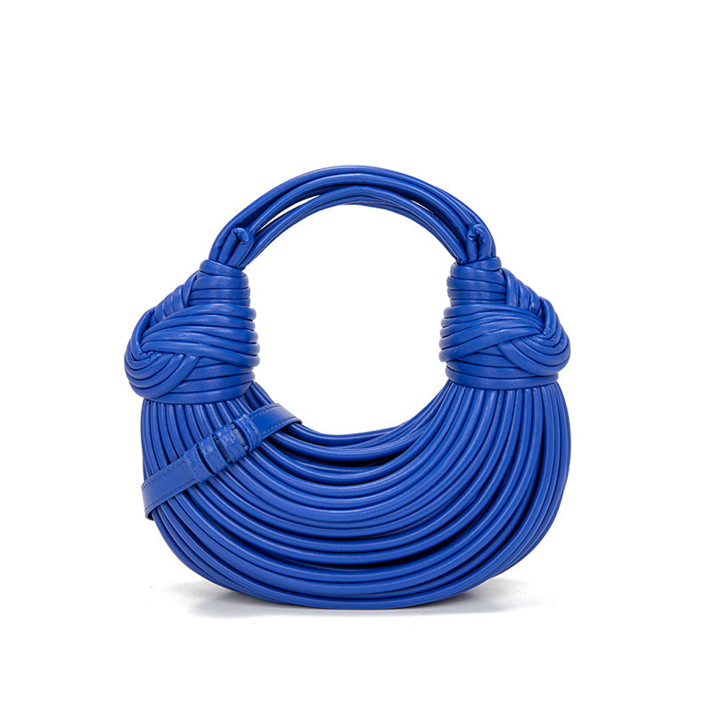 Women's Fashion Hand-woven Hand-held Niche Knotted Noodle Shoulder Bags