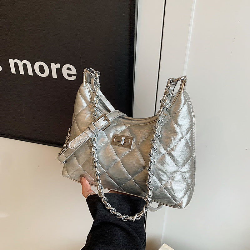 Women's Design Fashion Diamond Style Chain Commuter Armpit Bags