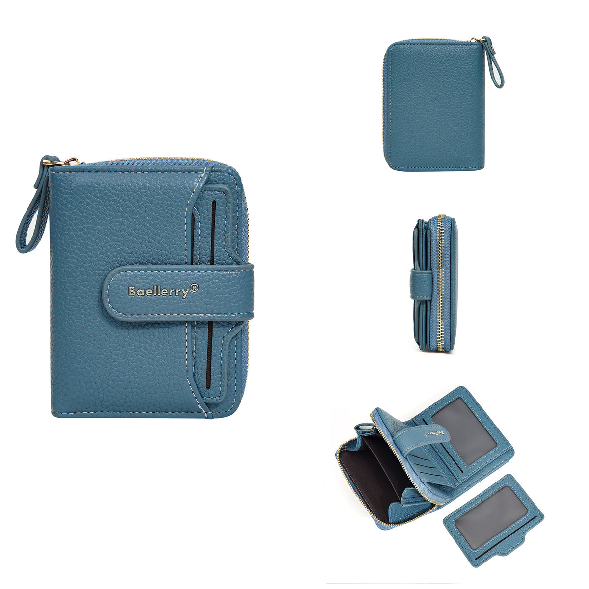 Women's Chic Snap Button Multi Slots Advanced Ladies Wallet