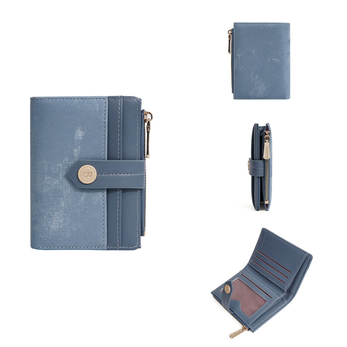 Attractive Integrated High-grade Short Style Zipper Purses