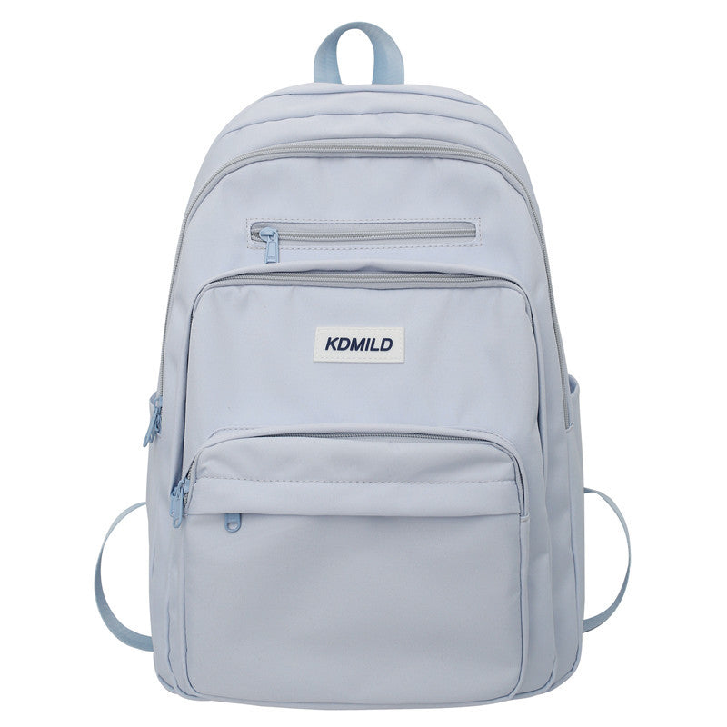 Large Capacity Solid Color Korean Fashion Preppy Backpacks