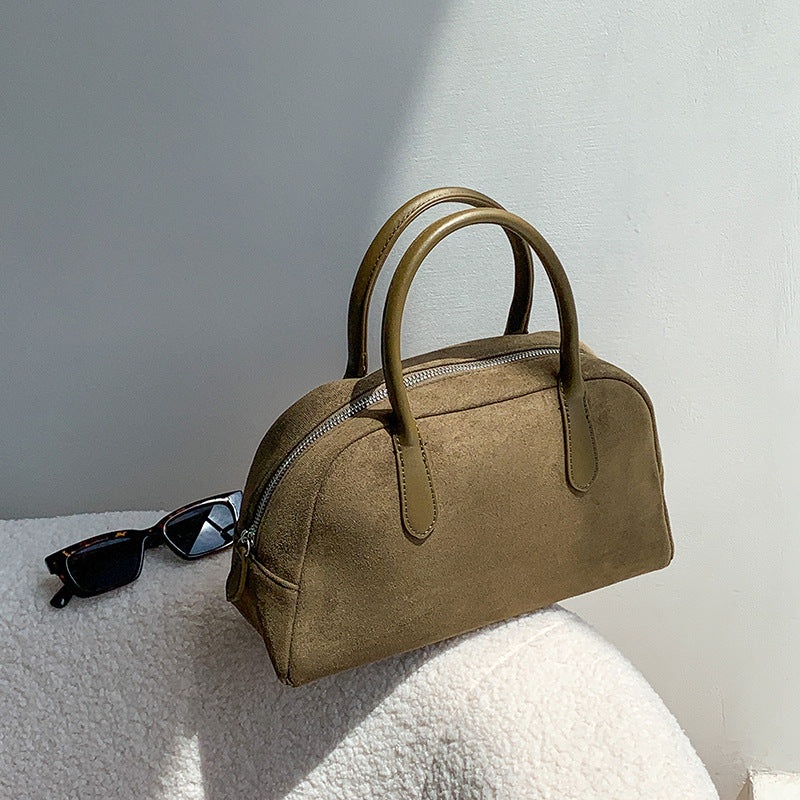 Women's Elegance Retro Large Capacity Design Suede Handbags