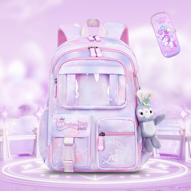 Female Refrigerator Open Door Lightweight Large Elementary School Students' Schoolbags