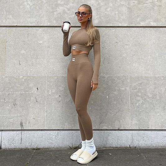 Women's Casual Basic Solid Color Zhang Stitching Suits