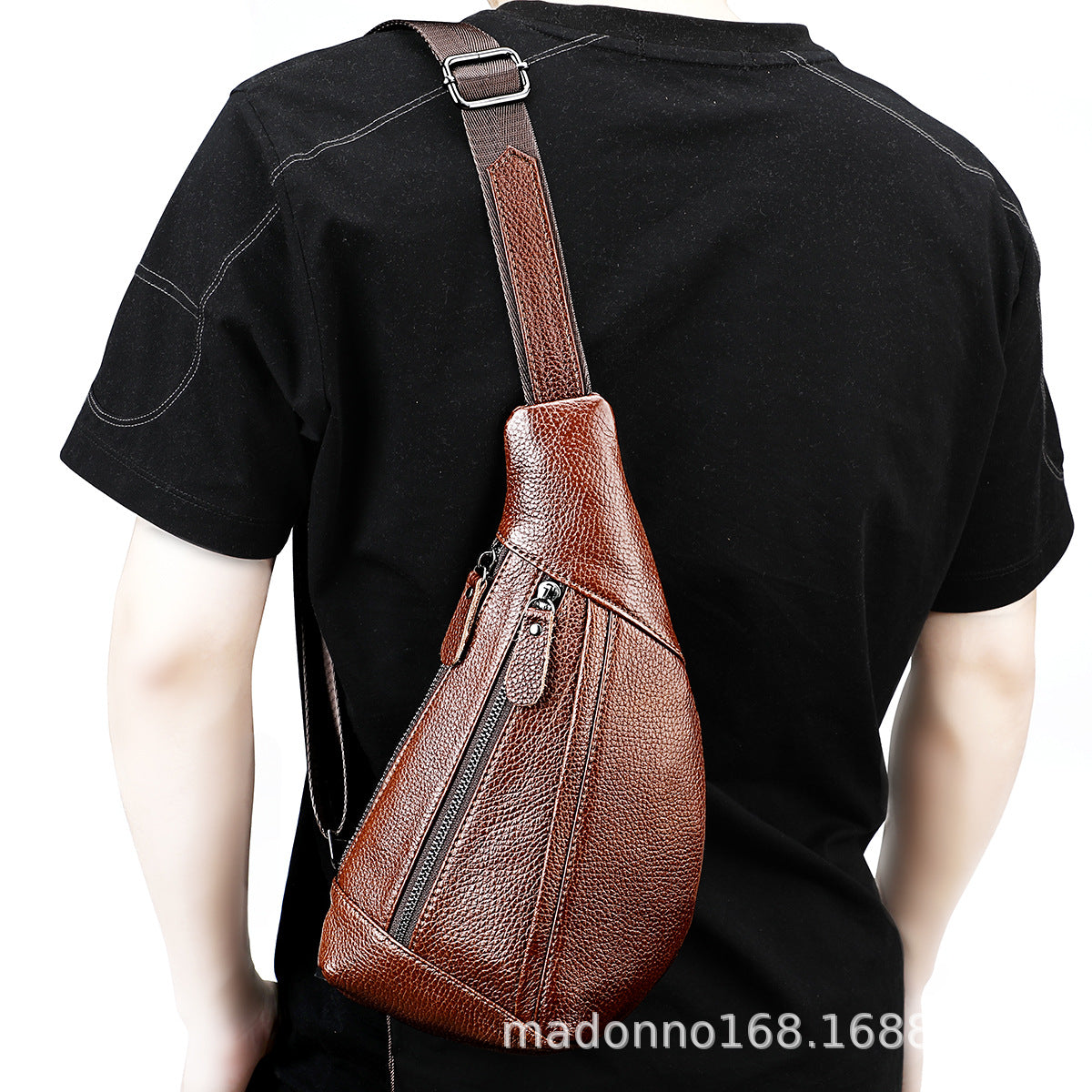 Women's & Men's & Cowhide Mobile Genuine Leather Men's Shoulder Bags