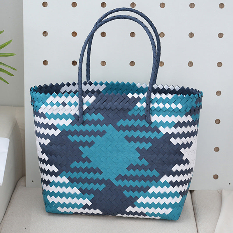 Women's Woven Urban Simple Daily Matching Large Women's Handbag