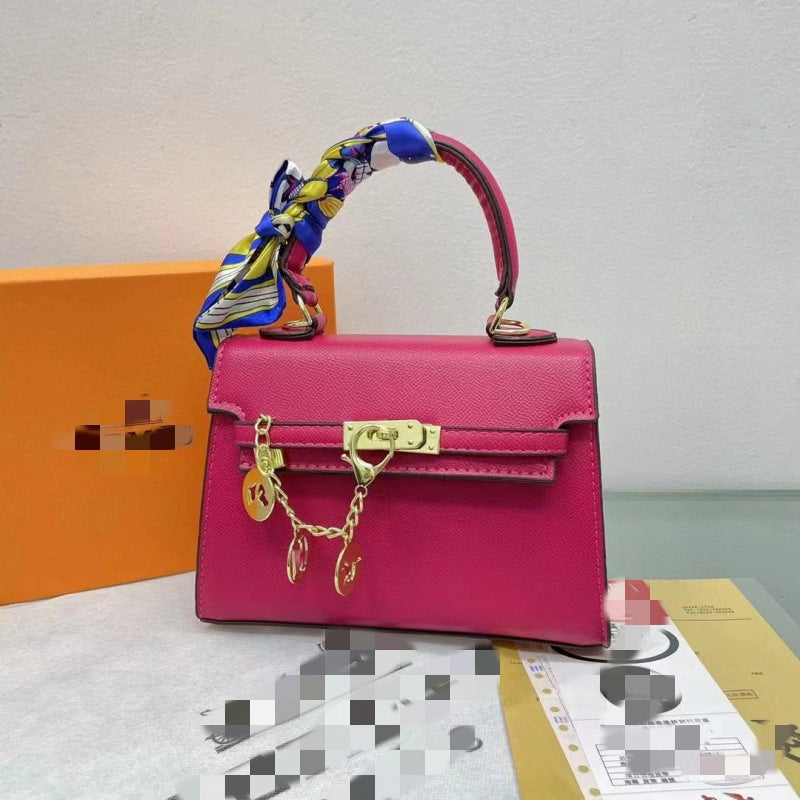 Comfortable Classic Kelly Platinum Palm Print Small Square Bags