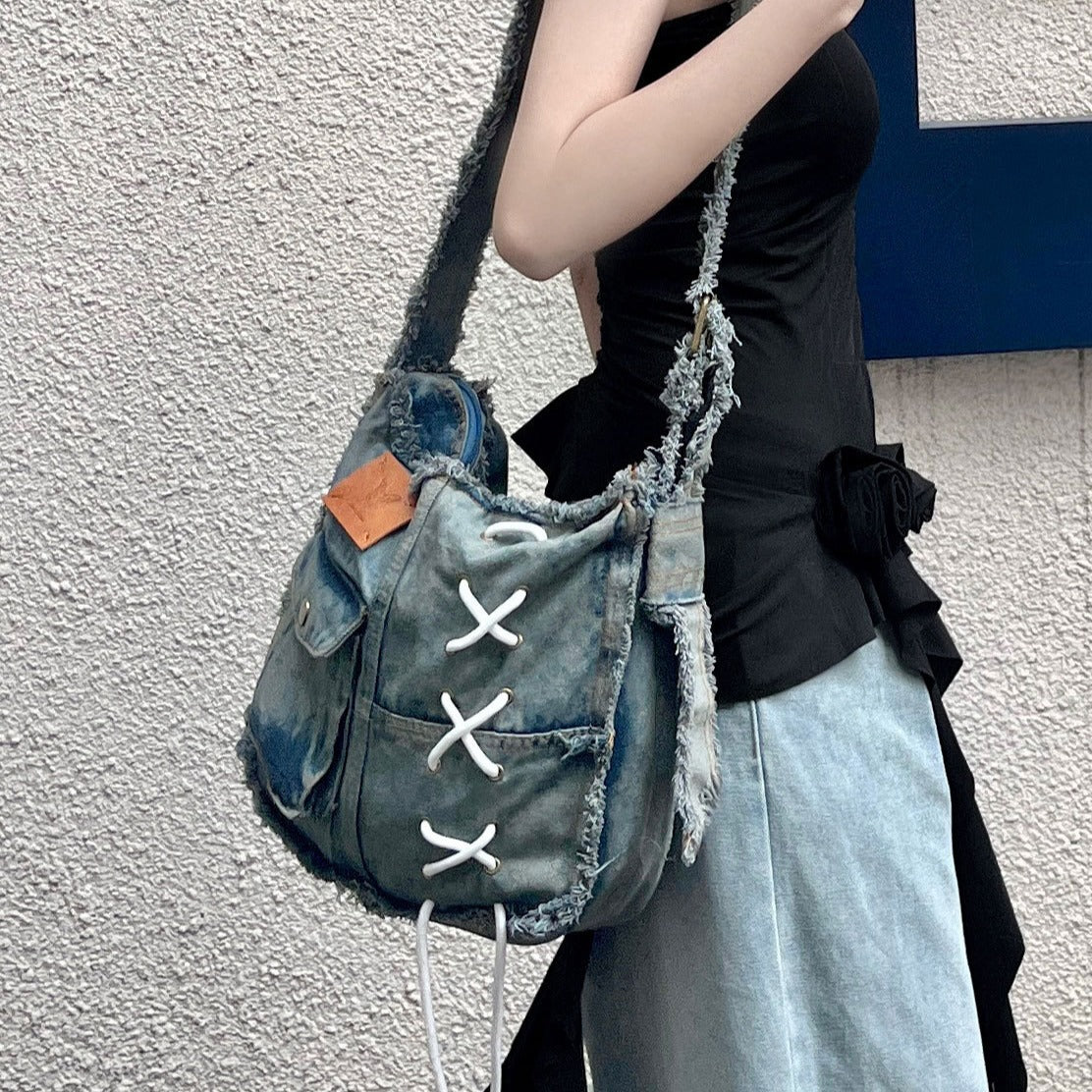 The Old Cowboy Niche Design Raw Crossbody Bags