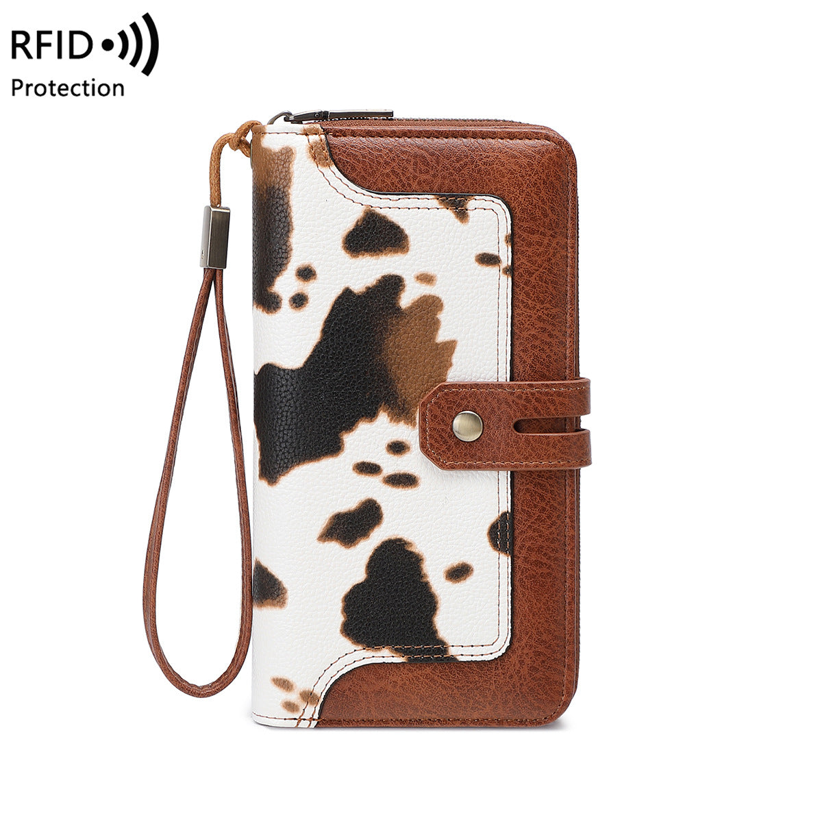 Women's Long Vintage Leopard Print Printing Fashion Handbags