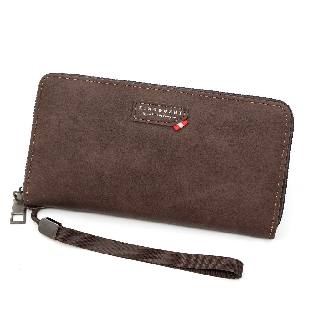Men's Korean Fashion Long Zipper Chain Mobile Bags