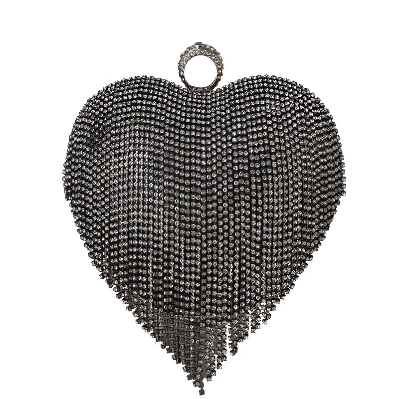 Classic Heart Fashion Diamond Banquet Dress Evening Bags