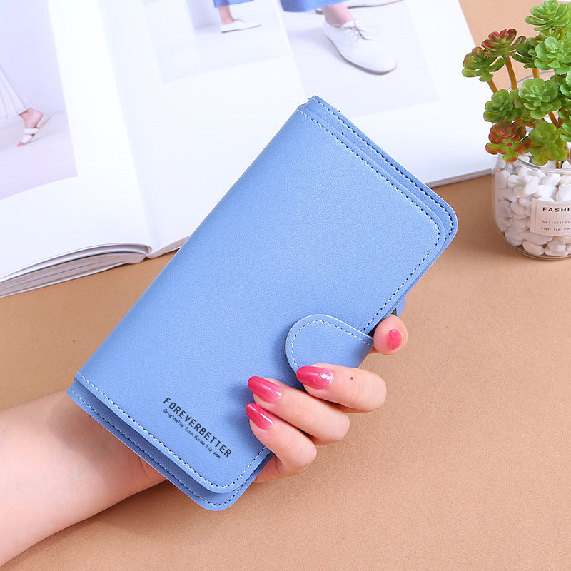Classy Casual Long Soft Mobile Clutch Buckle
