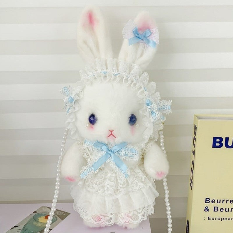 Series Doll Rabbit Pattern Handmade Bow Women's Messenger Bag