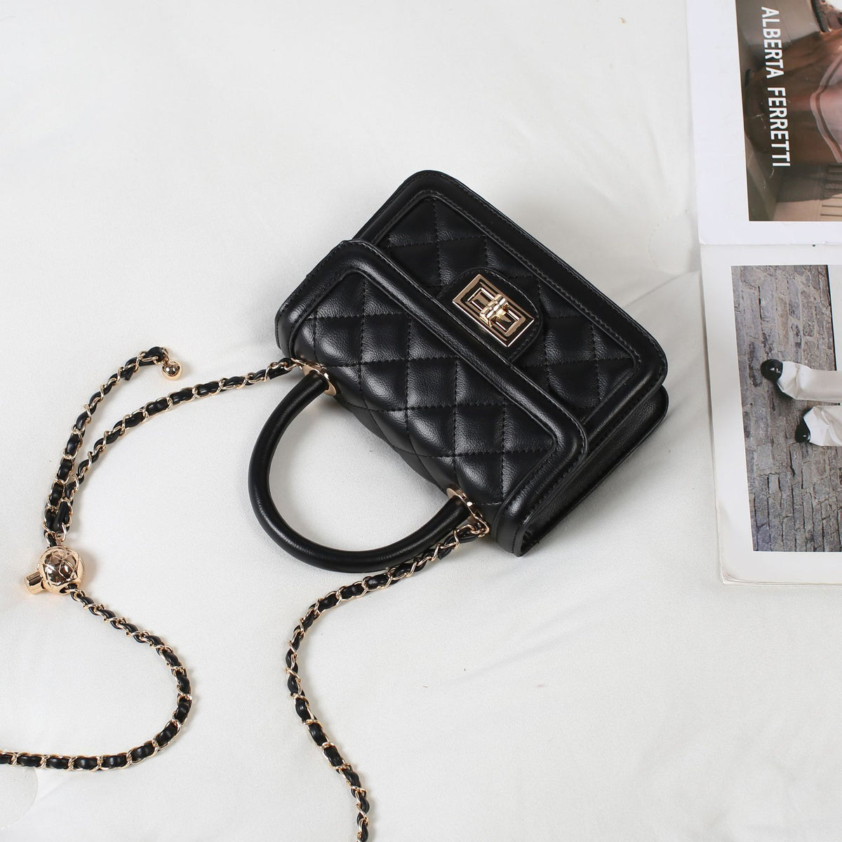 Design Rhombus Chain Fashion Trendy Classic Style Light Women's Shoulder Bag