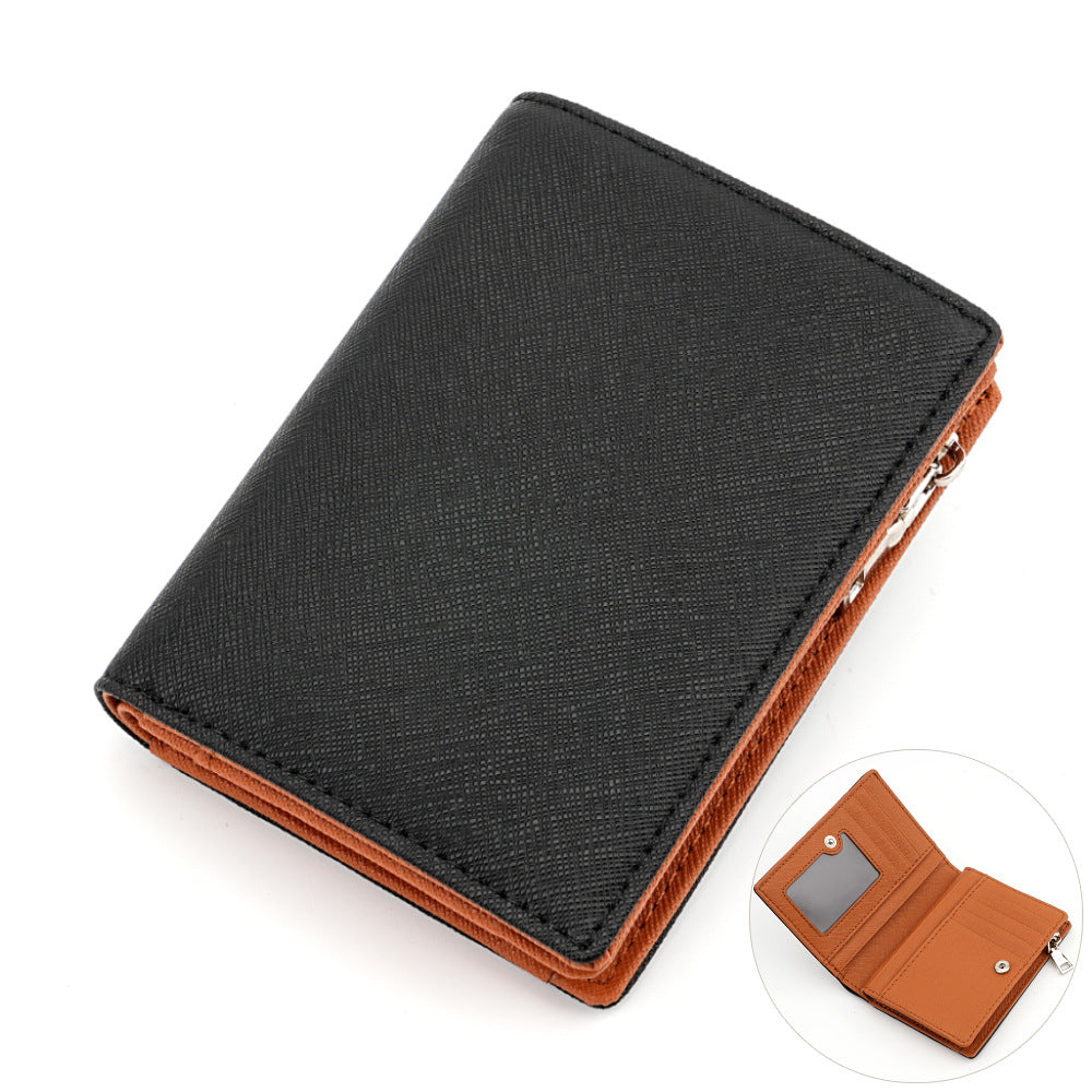 Women's & Men's & Vertical Design Genuine Leather Cross Men's Wallets