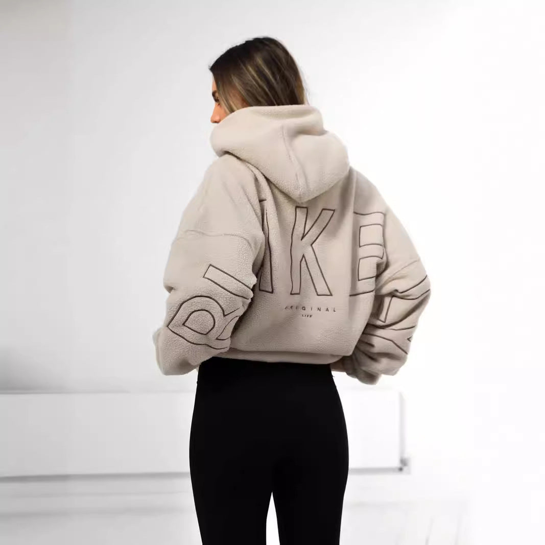 Unique Fleece Embroidery Clothes Trendy Thickened Sweaters