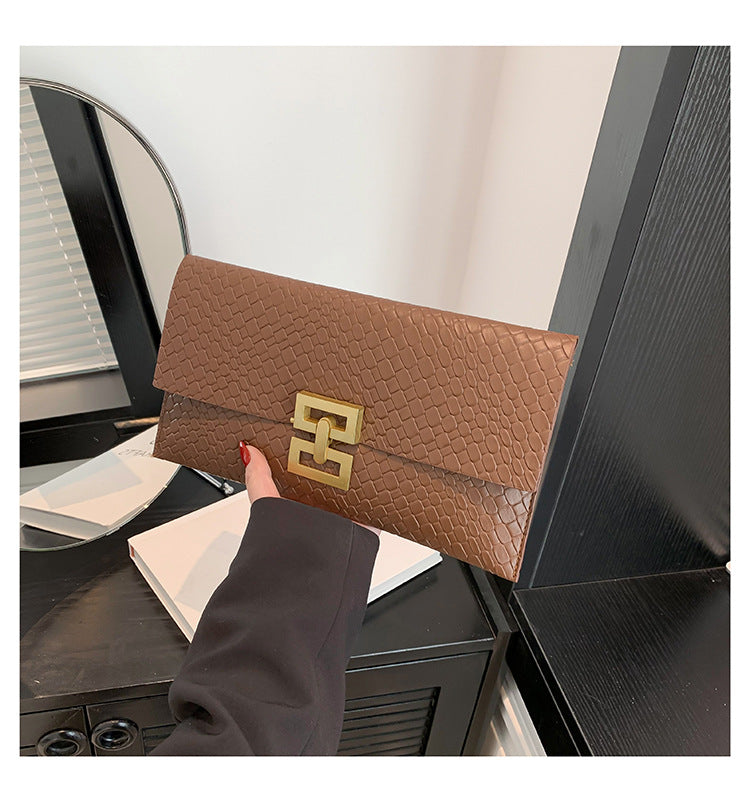 Women's Simple Diamond Plaid Trendy Korean Style Envelope Women's Shoulder Bag