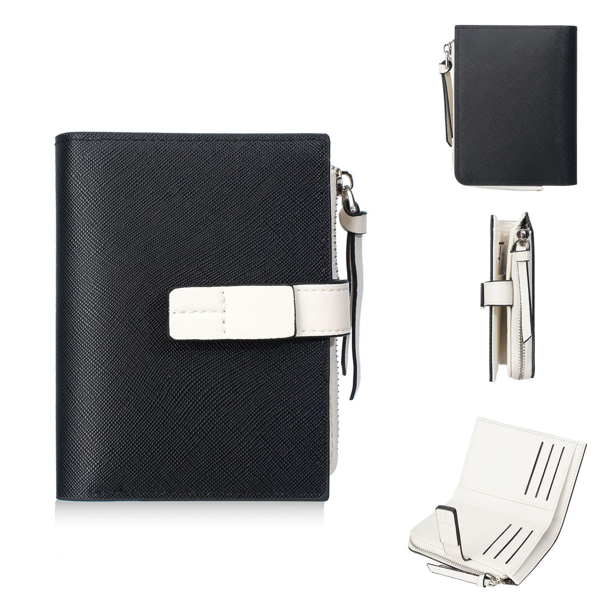 Women's Style Fashion Snap Button Multi Slots Ladies Wallet