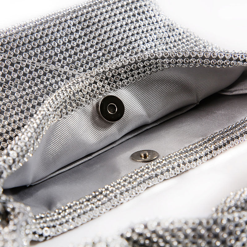 Dinner Handmade Knotted Rhinestone Banquet Full Shoulder Bags