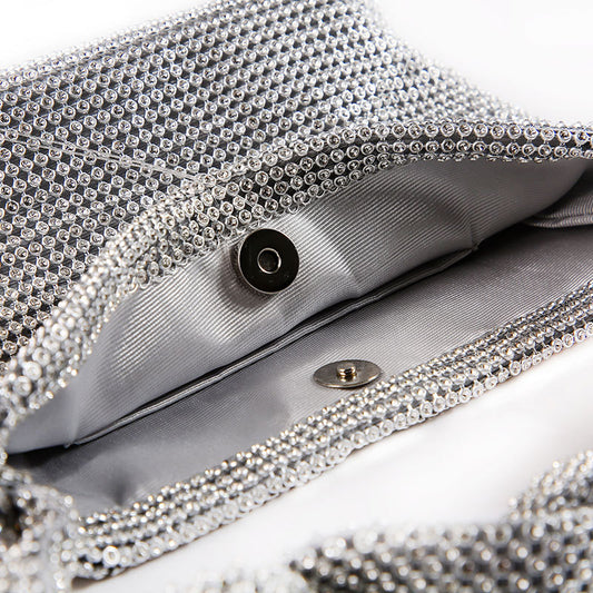 Dinner Handmade Knotted Rhinestone Banquet Full Shoulder Bags