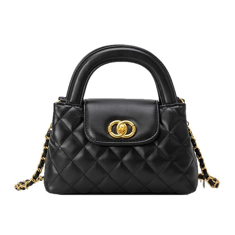 Style Kelly Fashion Genuine Leather Rhombus Women's Messenger Bag