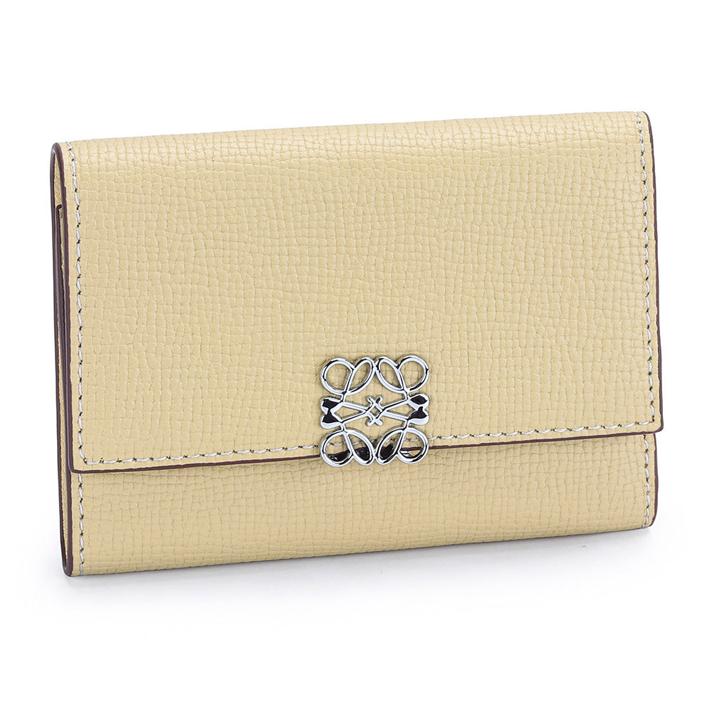 Women's Leather Short Stylish Versatile Folding Multiple Ladies Wallet