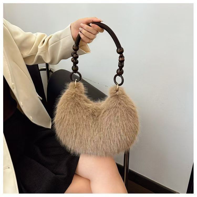 Women's Plush Fashion Large Capacity High Quality Handbags
