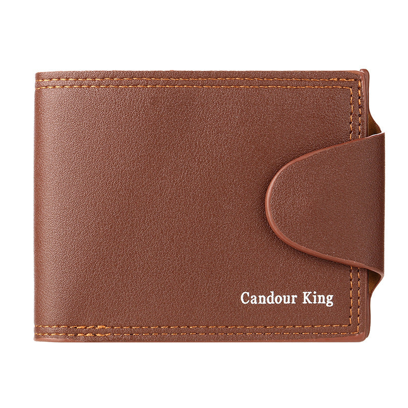 Men's Short Simple College Trendy Unique Soft Card Holder