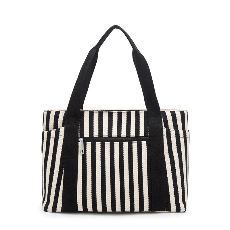 Women's Fashion Striped Canvas Mummy Big Women's Handbag