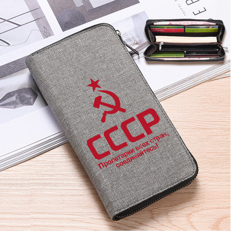 Men's Soviet Union Socialist Culture Aerospace Space Style Men's Wallet