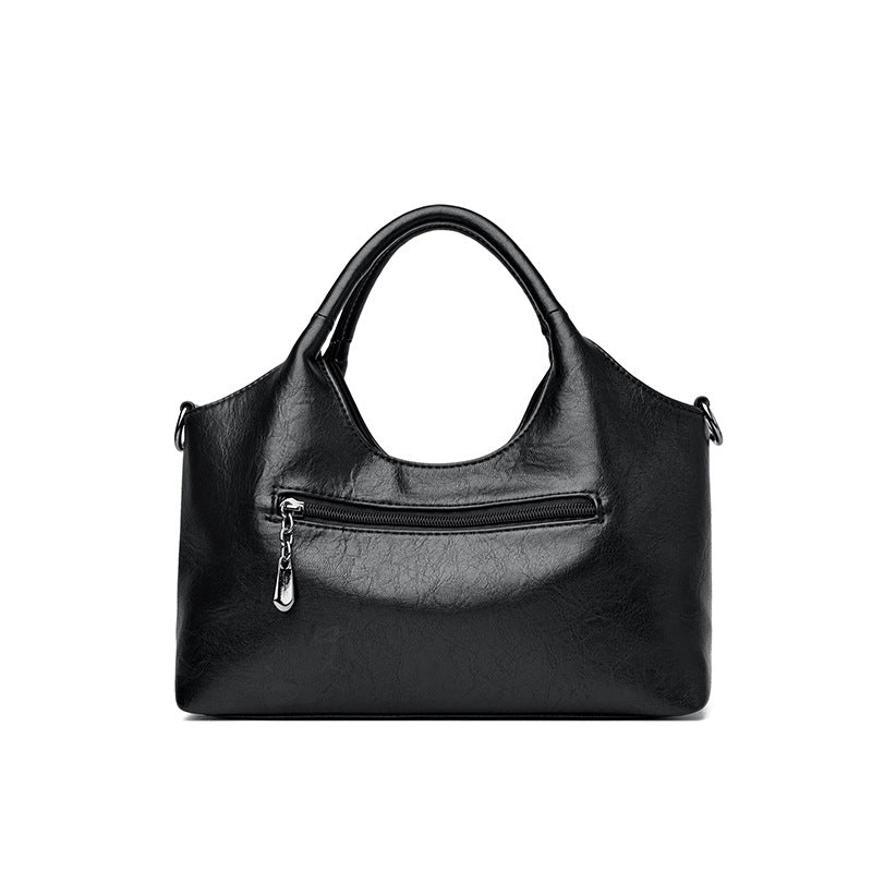 Women's Solid Color Sheepskin Vegetable Basket Niche Handbags