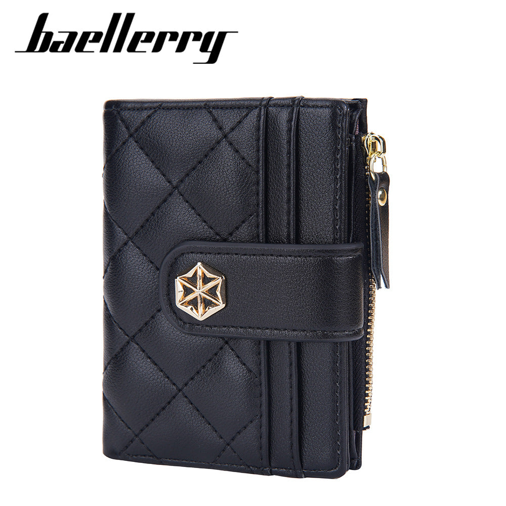 Women's Korean Style Multiple Slots Hasp Zipper Fashion Ladies Wallet