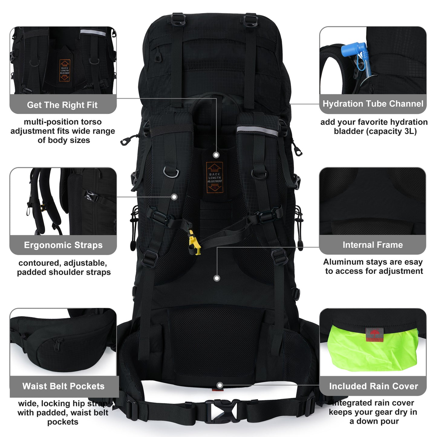 Women's & Men's & Large Capacity Waterproof Hiking On Backpacks