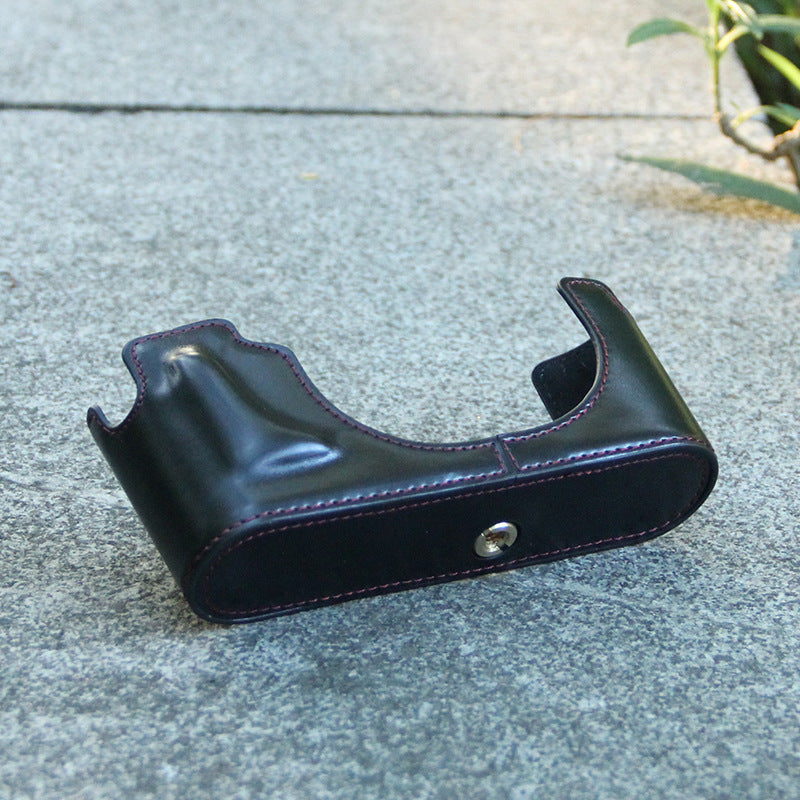 Leather With Tripod Design Protection Half Bags