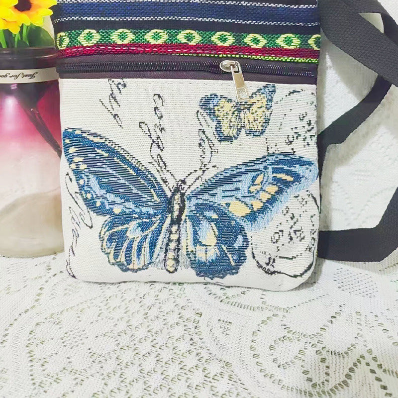 Women's Elephant Owl Shopping Canvas Trendy Women's Messenger Bag