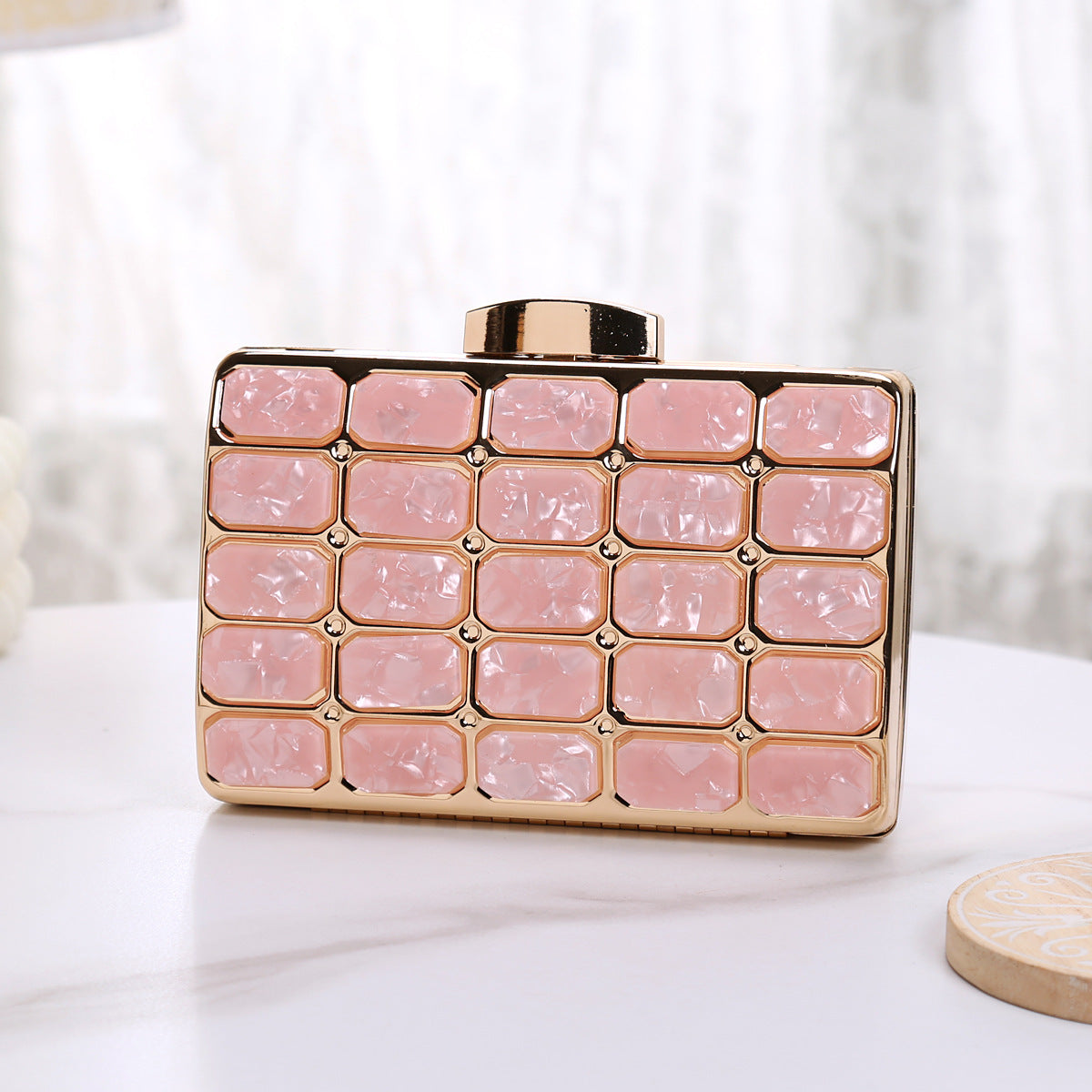 Comfortable Durable Stylish Acrylic High-grade Chain Evening Bags