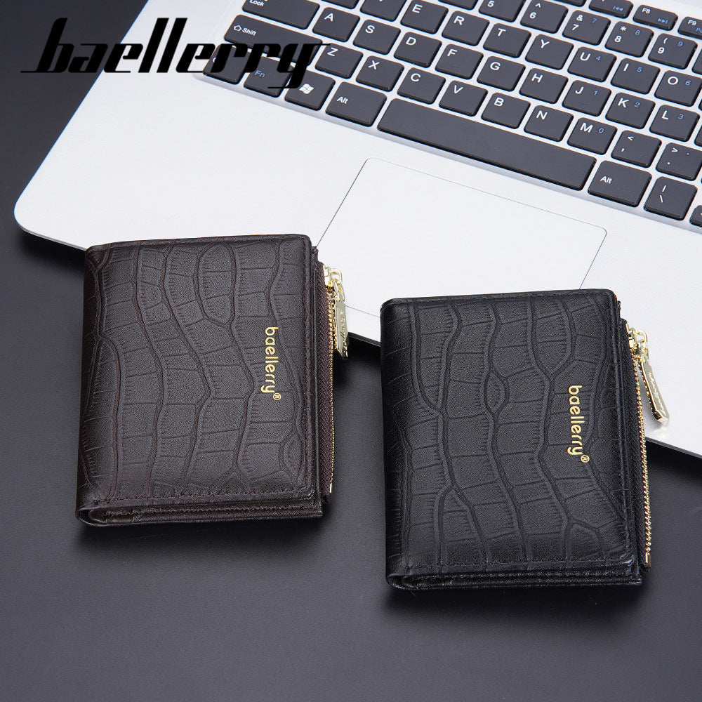 Men's Document Fashion Multiple Slots Zipper Multifunctional Men's Wallet