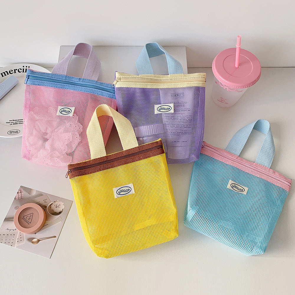 Dopamine Mesh Storage Portable Sunglasses Buggy Wash Women's Handbag