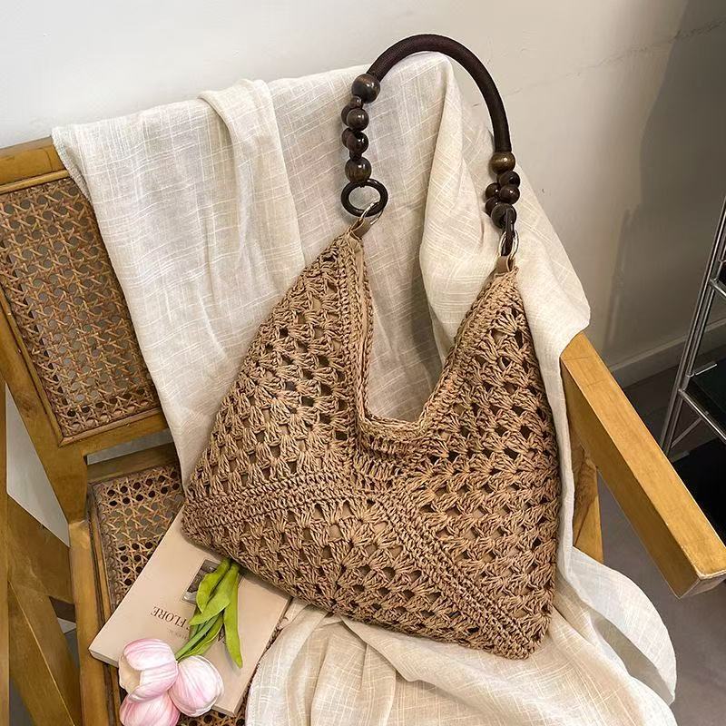 Women's Large Capacity Woven Fashion Straw Leisure Bags