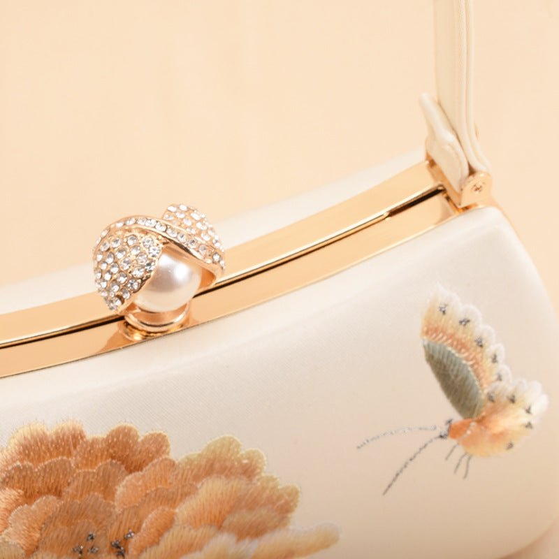 High-grade Su Vintage Design Cheongsam Dress Handbags