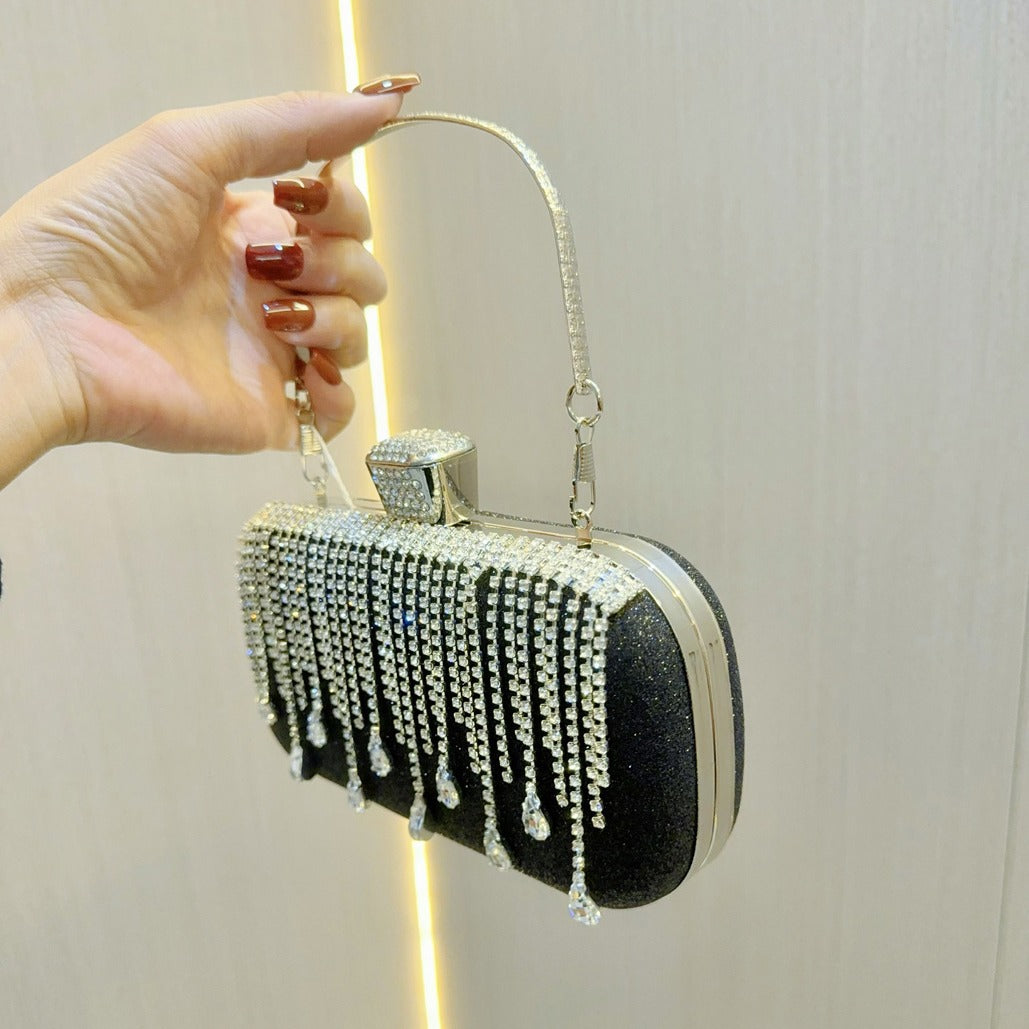 Tassel Dress Banquet Clutch Diamond Portable Evening Bags