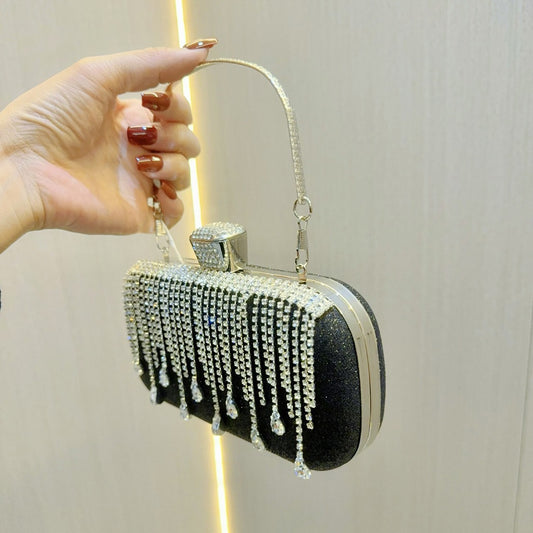 Tassel Dress Banquet Clutch Diamond Portable Evening Bags