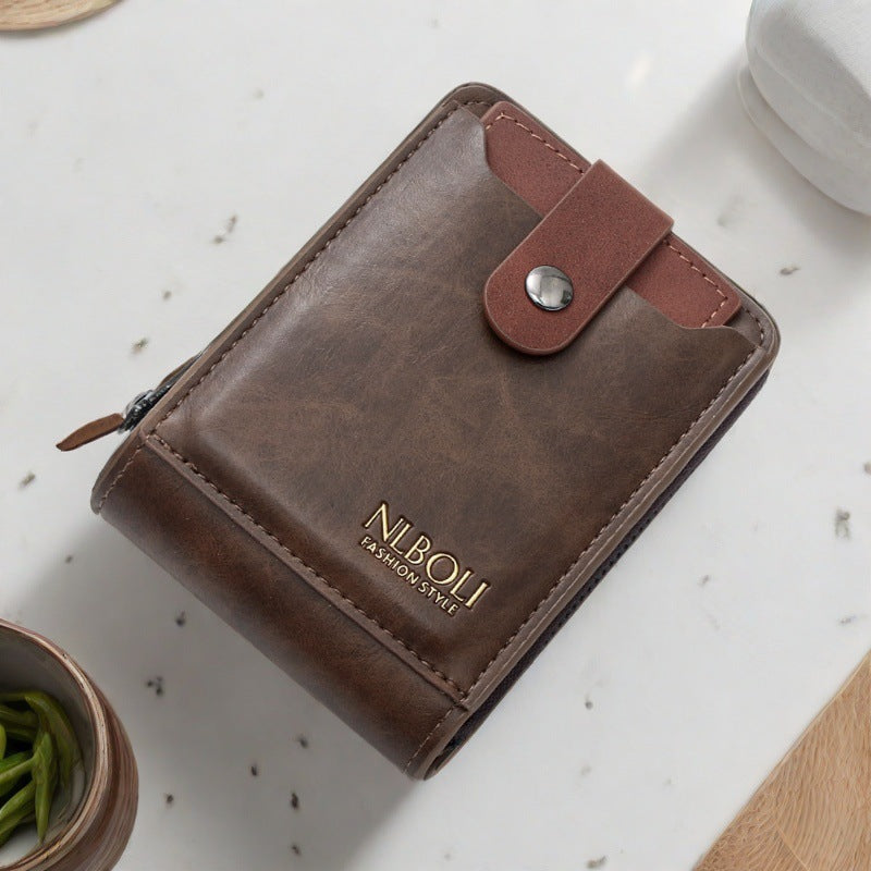 Men's Short Large Capacity Multifunction External Batch Men's Wallet