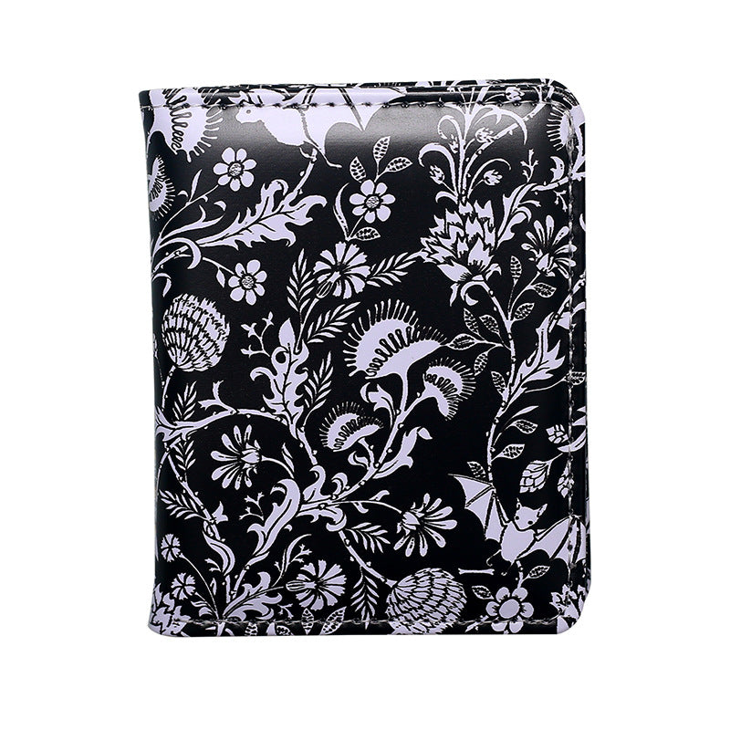 Women's & Men's Skull Short Printed Zipper Ladies Wallet