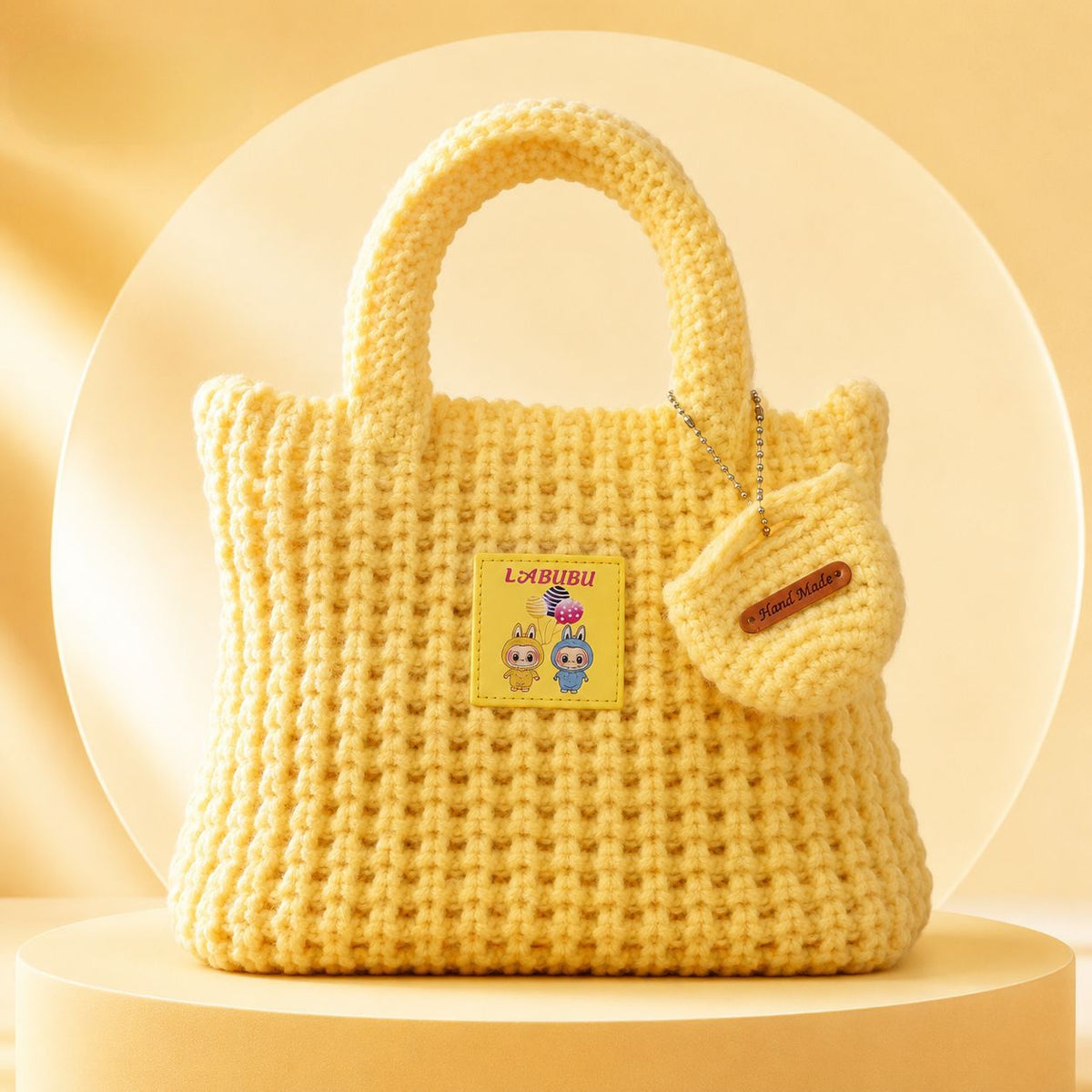 Women's Underarm Retro Handmade Cotton Braided Lightweight Handbags